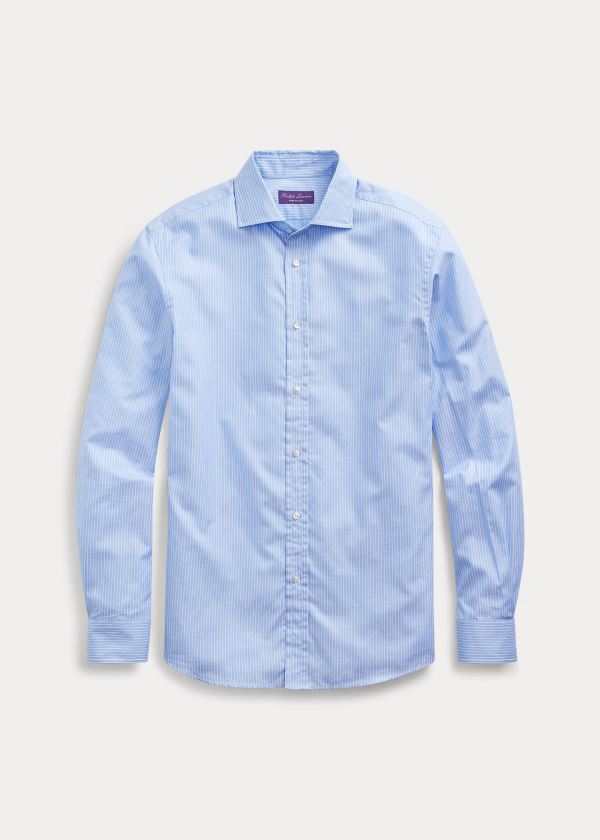 Camisa Oxford Ralph Lauren Hombre Azules - Striped - CJXVY4762